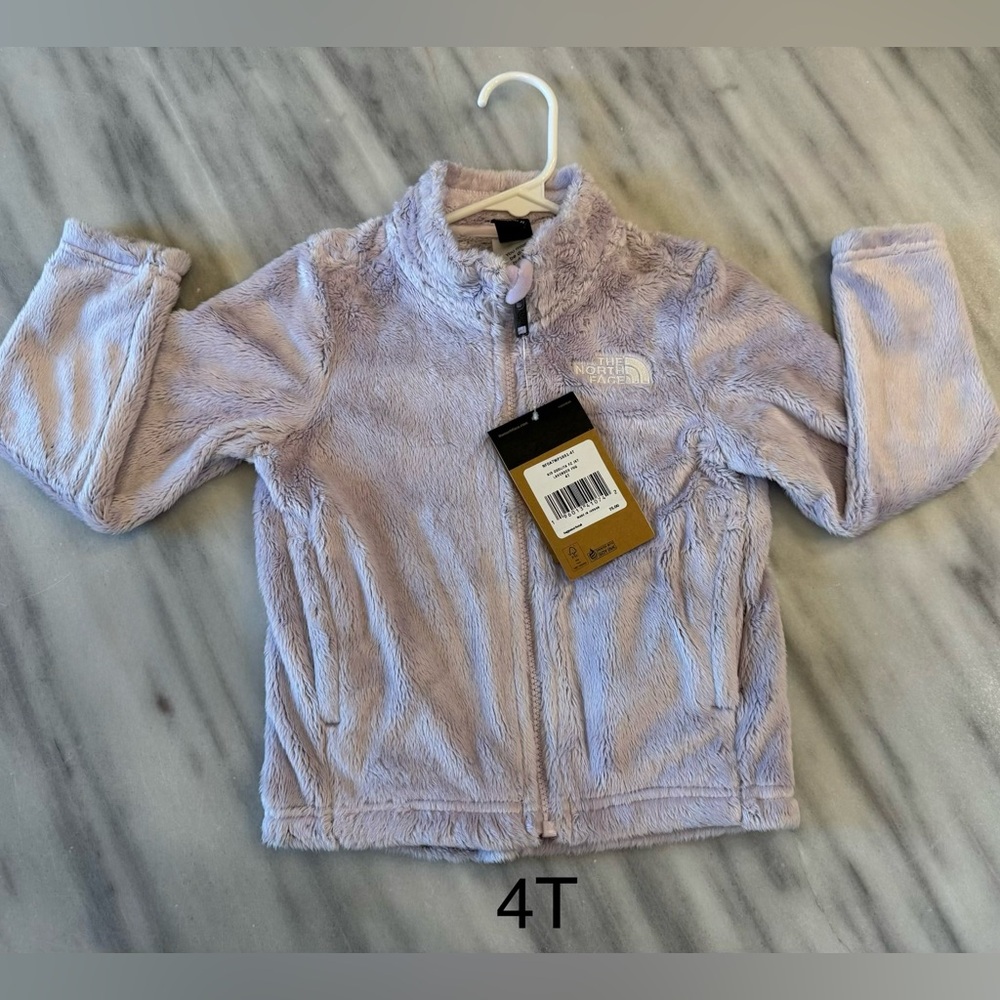 4T The North Face Light Purple Fleece Jacket